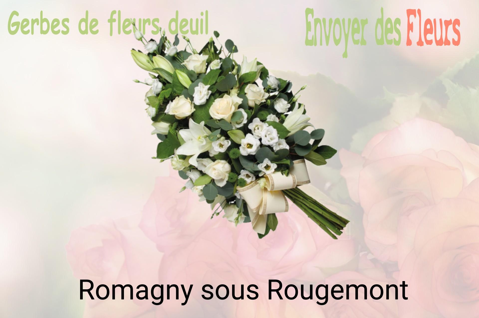 Gerbe de fleurs de deuil livrée à Romagny-sous-Rougemont
